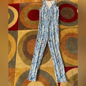 Like-New Lilly Pulitzer Paulina Jumpsuit Bennet Blue Let’s Mango Women’s Size XS